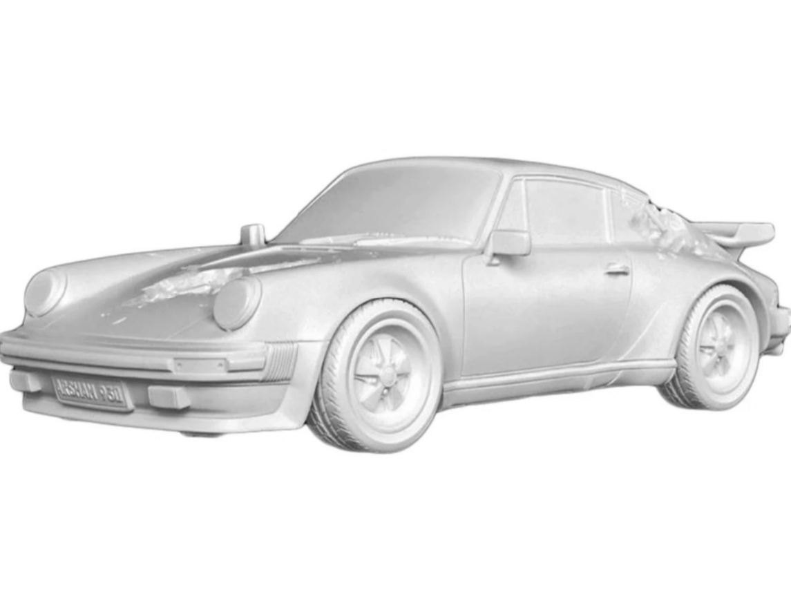 цена Фигурка Daniel Arsham Eroded 911 Turbo Figure, белый