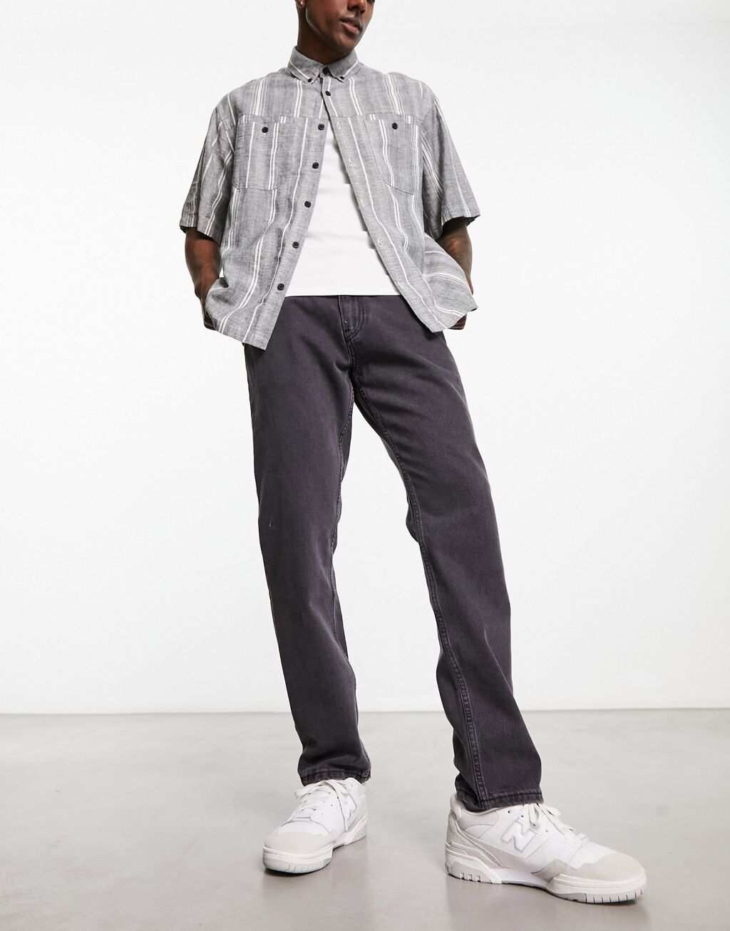 

Черные оригинальные прямые джинсы Calvin Klein Jeans