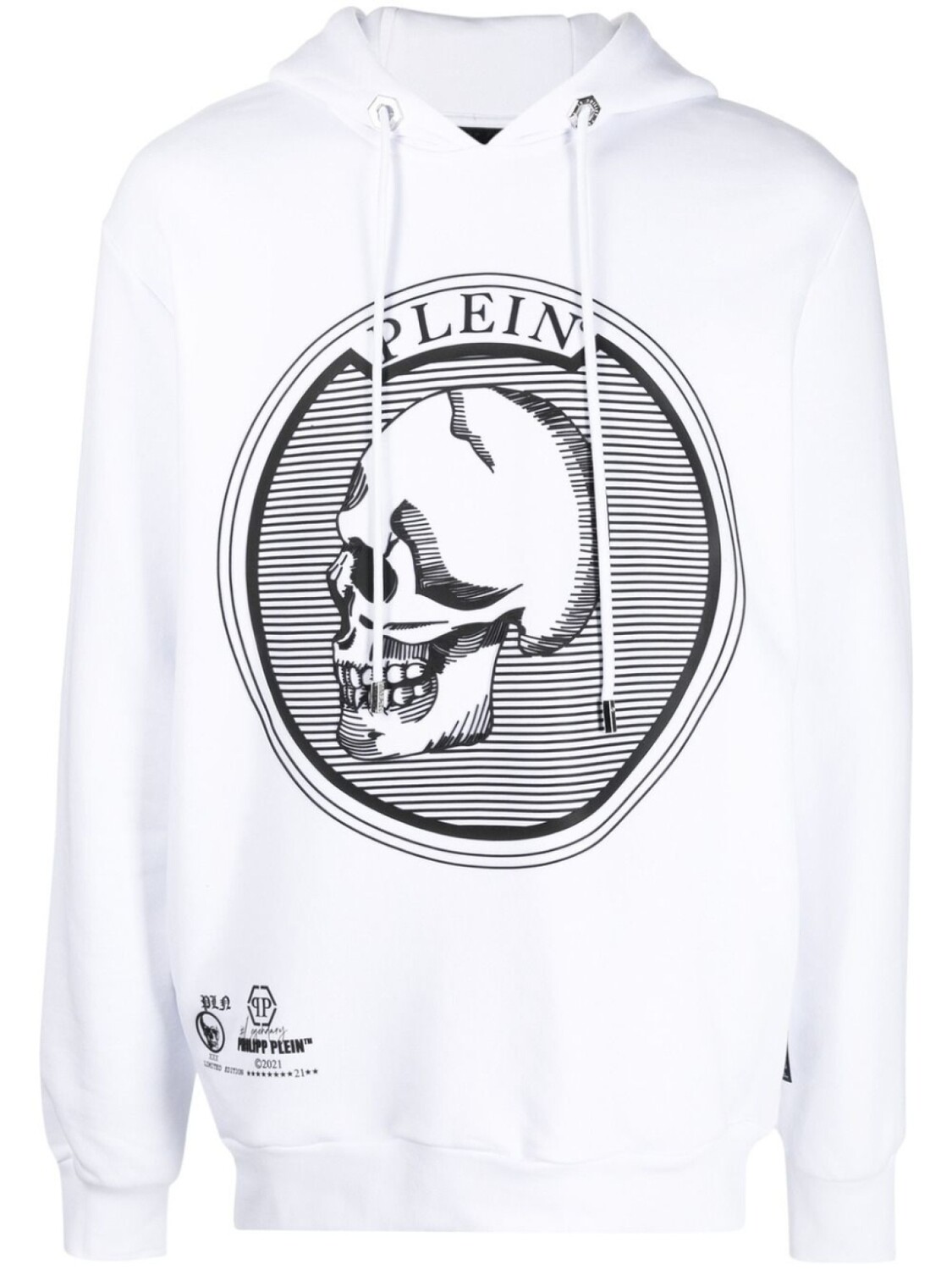 

Philipp Plein худи Outline Skull, белый