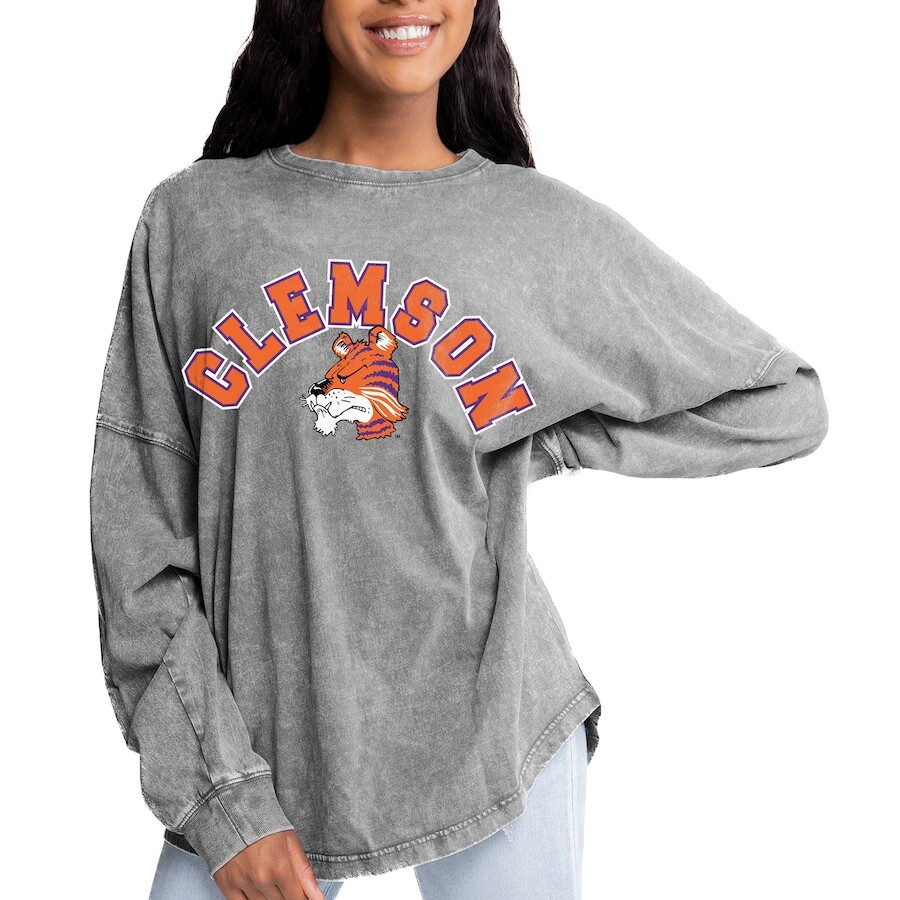 

Футболка с длинным рукавом Gameday Couture Clemson Tigers, серый