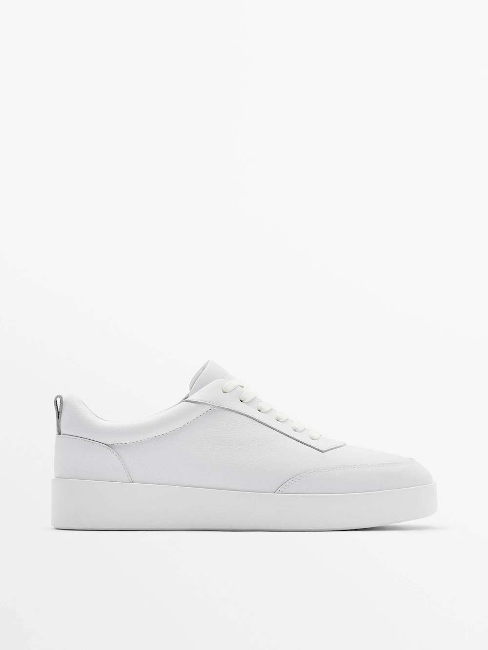 

Кроссовки из кожи наппа - studio Massimo Dutti, белый