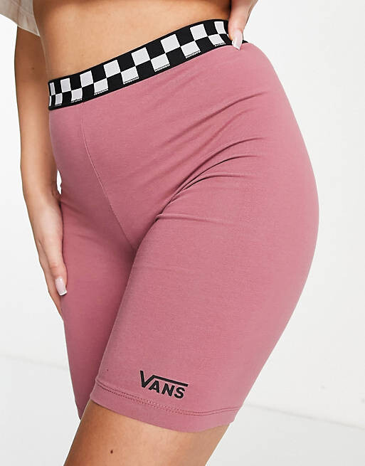 

Бордовые шорты-леггинсы в клетку Vans