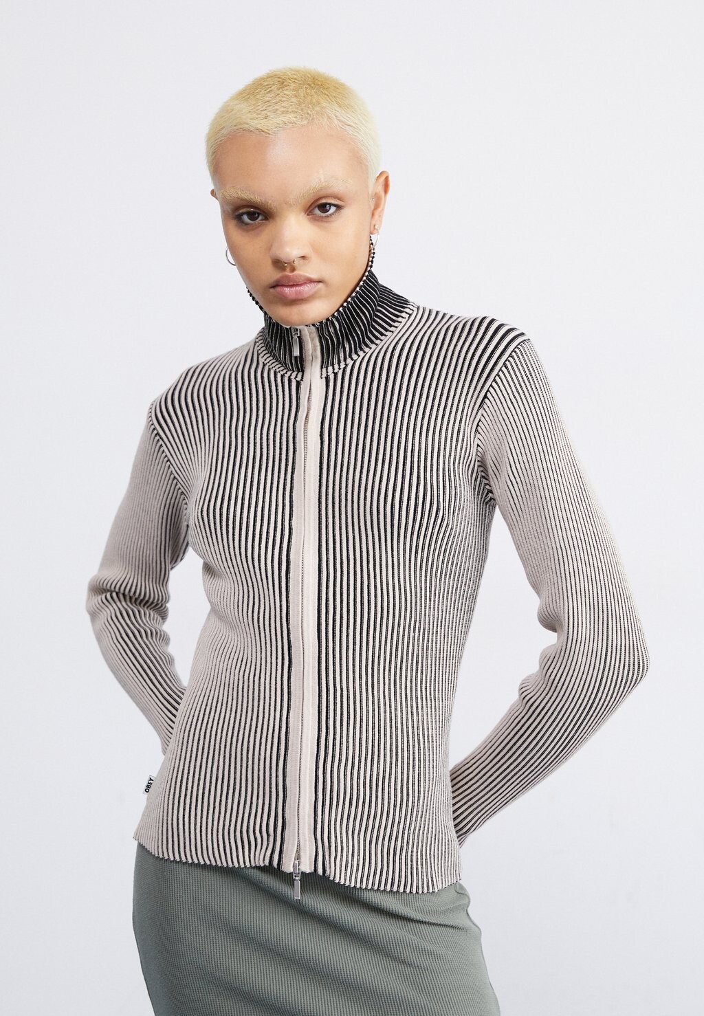 

Кардиган ONYX CARDIGAN Obey Clothing, цвет grey