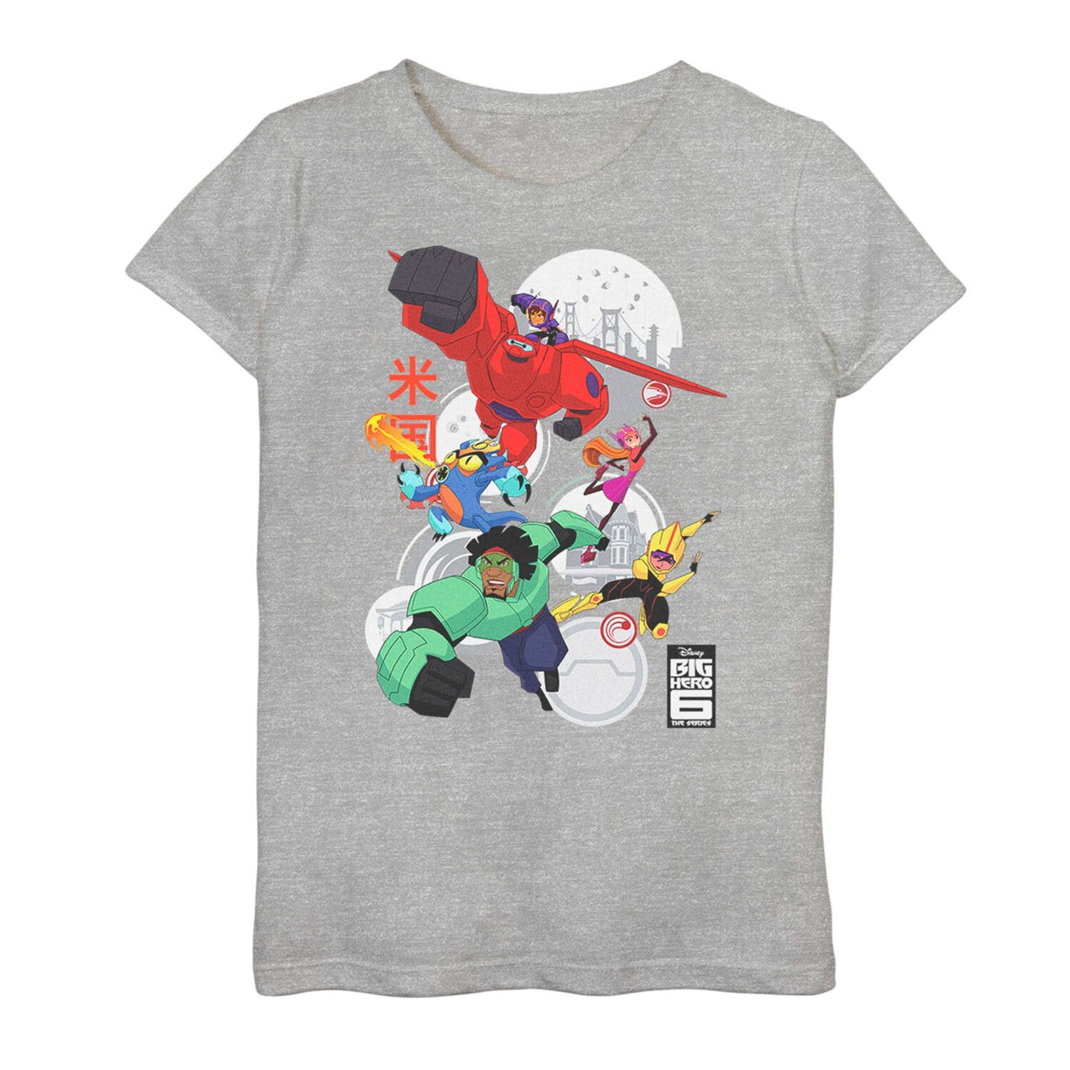

Футболка команды роботов из сериала Disney's Big Hero 6 для девочек 7–16 лет Licensed Character