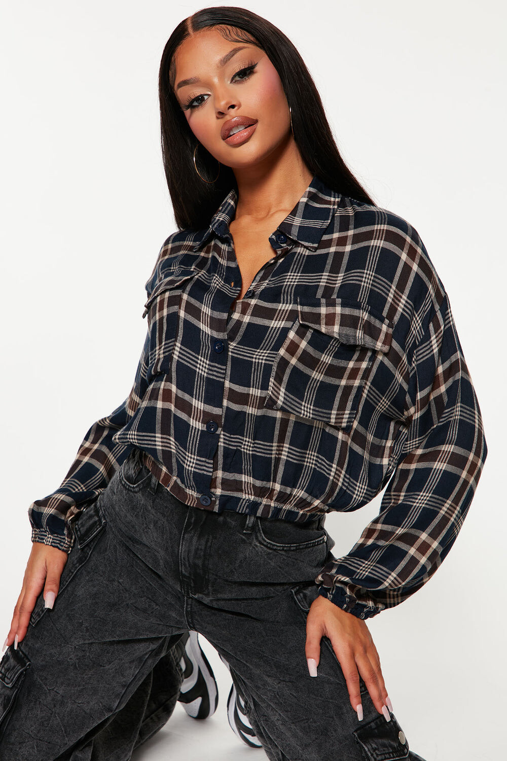

Рубашка Fashion Nova HF21G695, нави