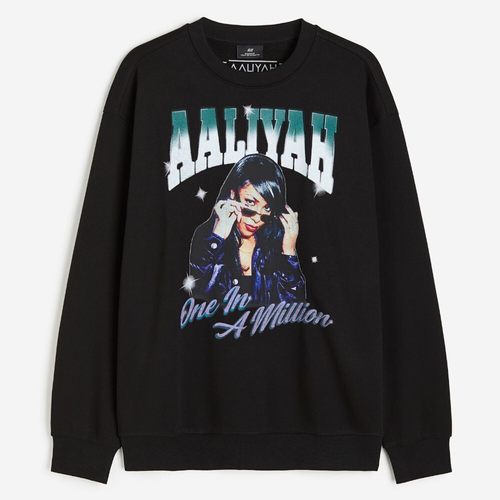 

Свитшот H&M Relaxed Fit Aaliyah, черный