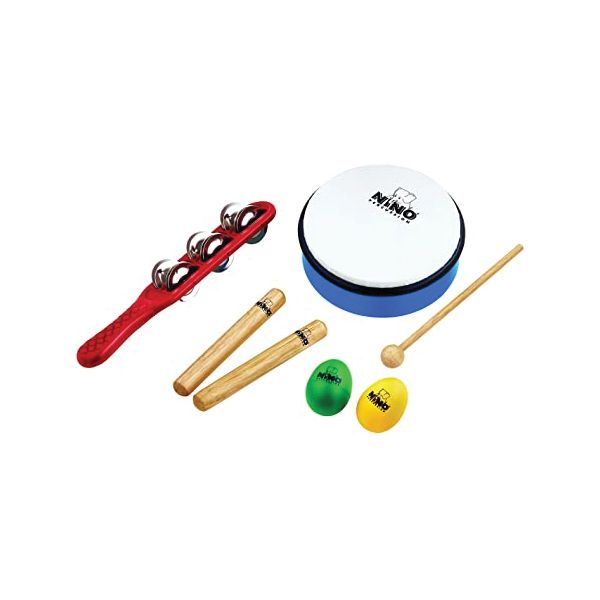 Набор ритм-инструментов Nino перкуссионных 5шт бубен с ручкой nino percussion nino32