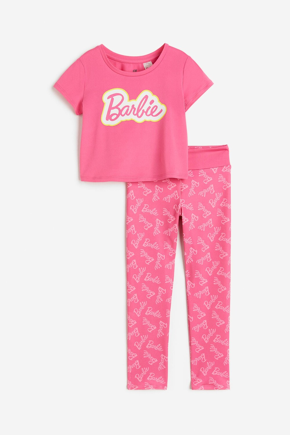 

Спортивный костюм H&M Kids Print Barbie, 2 предмета, розовый