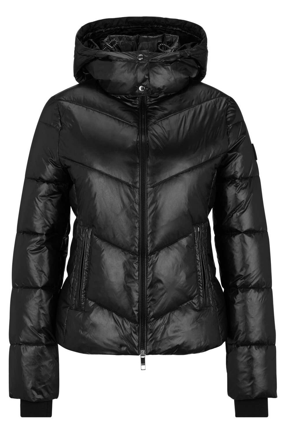 

Пуховик Boss Water-repellent Jacket In Gloss Material, черный