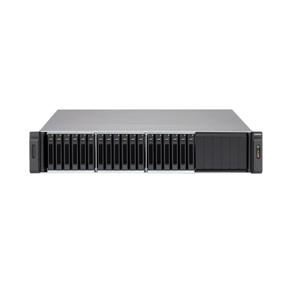цена Серверное сетевое хранилище QNAP SS-EC1879U-SAS-RP, 18 отсеков, 8 ГБ, без дисков, черный