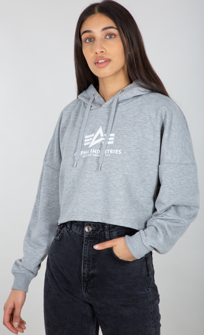 

Худи Alpha Industries Basic COS женское, серое