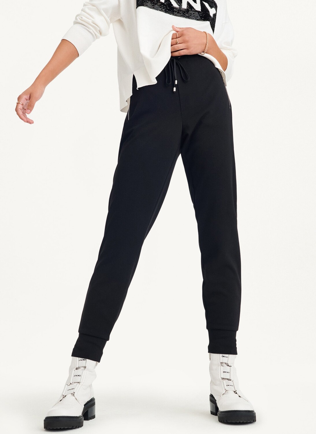

Джоггеры без застежки DKNY, Черный