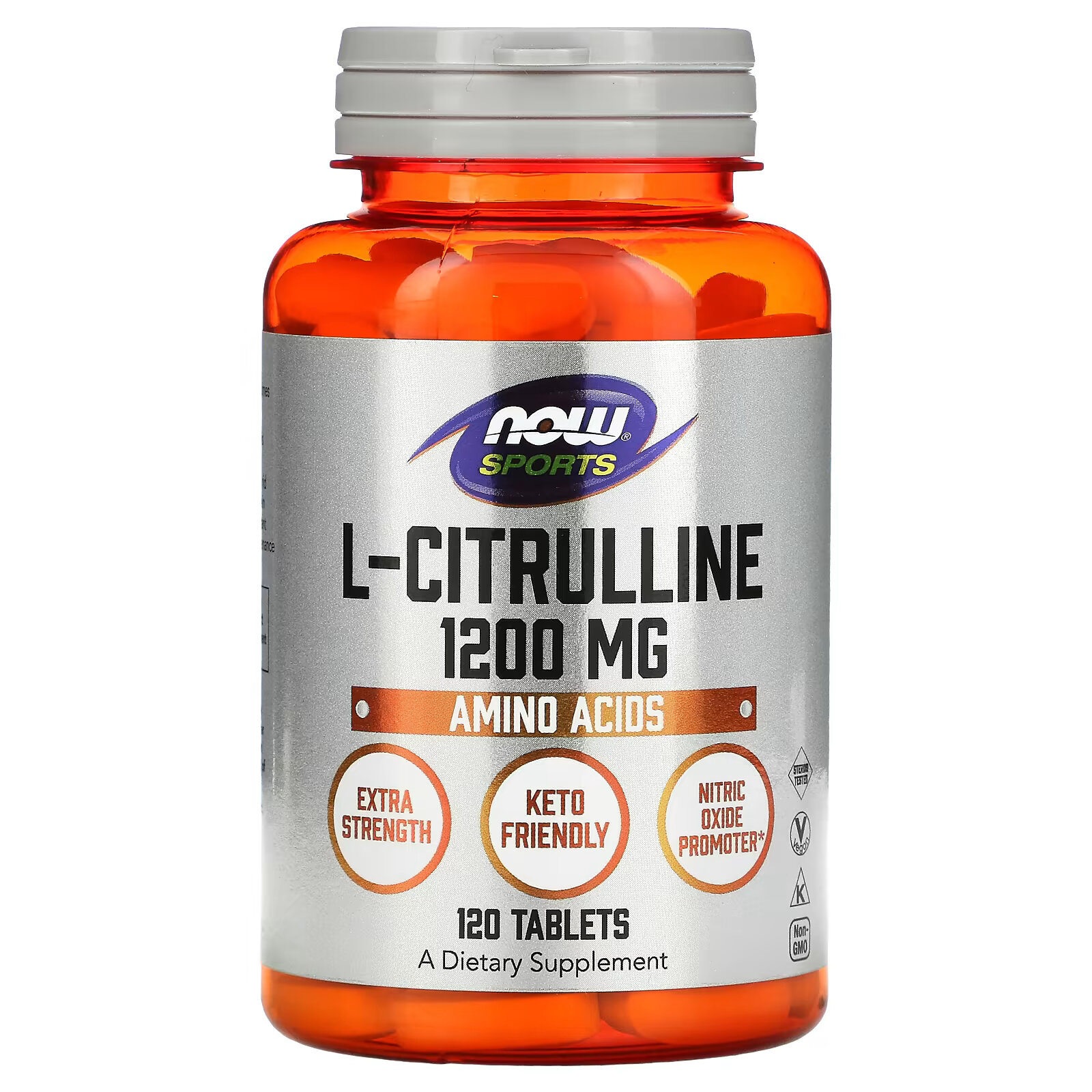 L-цитруллин NOW Foods Sports 1200 мг, 120 таблеток
