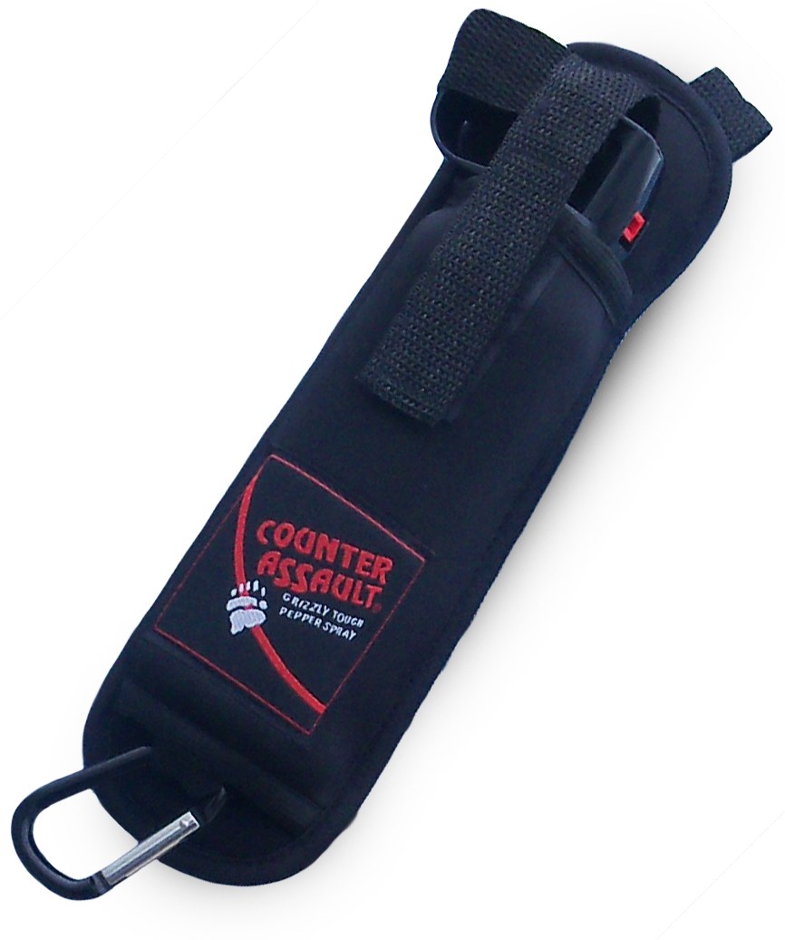 Неопреновая кобура с распылителем для рюкзака/перекрестной вытяжки в форме медведя Counter Assault, черный