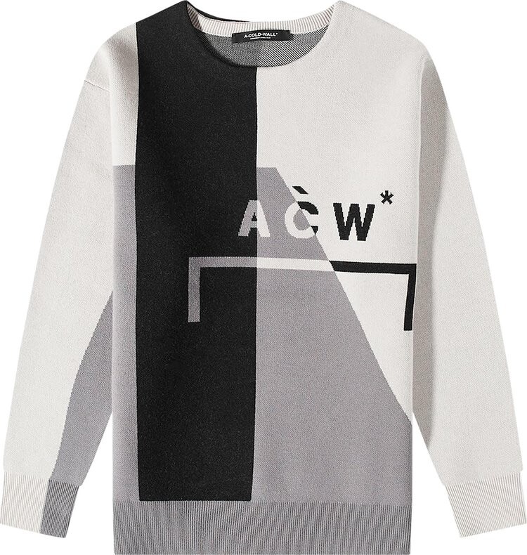 

Толстовка A-Cold-Wall* Geometric Knit Crewneck 'Bone', серый