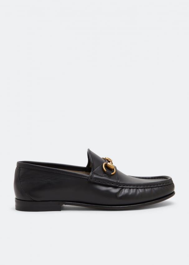 Лоферы GUCCI 1953 Horsebit loafers, черный