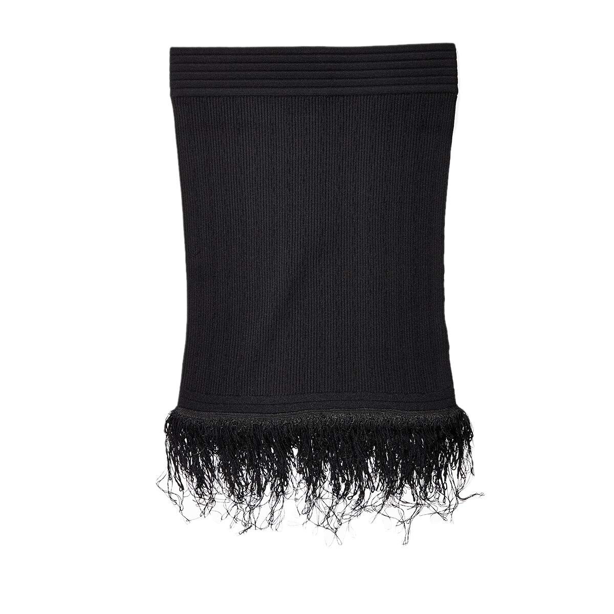 

Юбка Balmain, Short High-Waist Fringed Viscose Skirt
