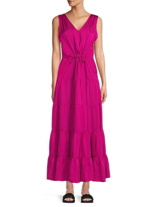 

Платье - Макси Ярусное DKNY, розовый