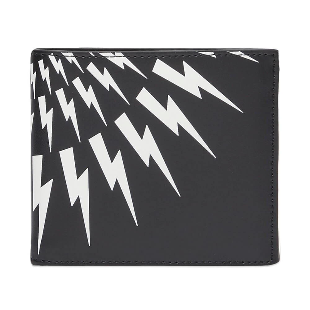 

Кошелек Neil Barrett Lightning Bolt Billfold, белый/черный