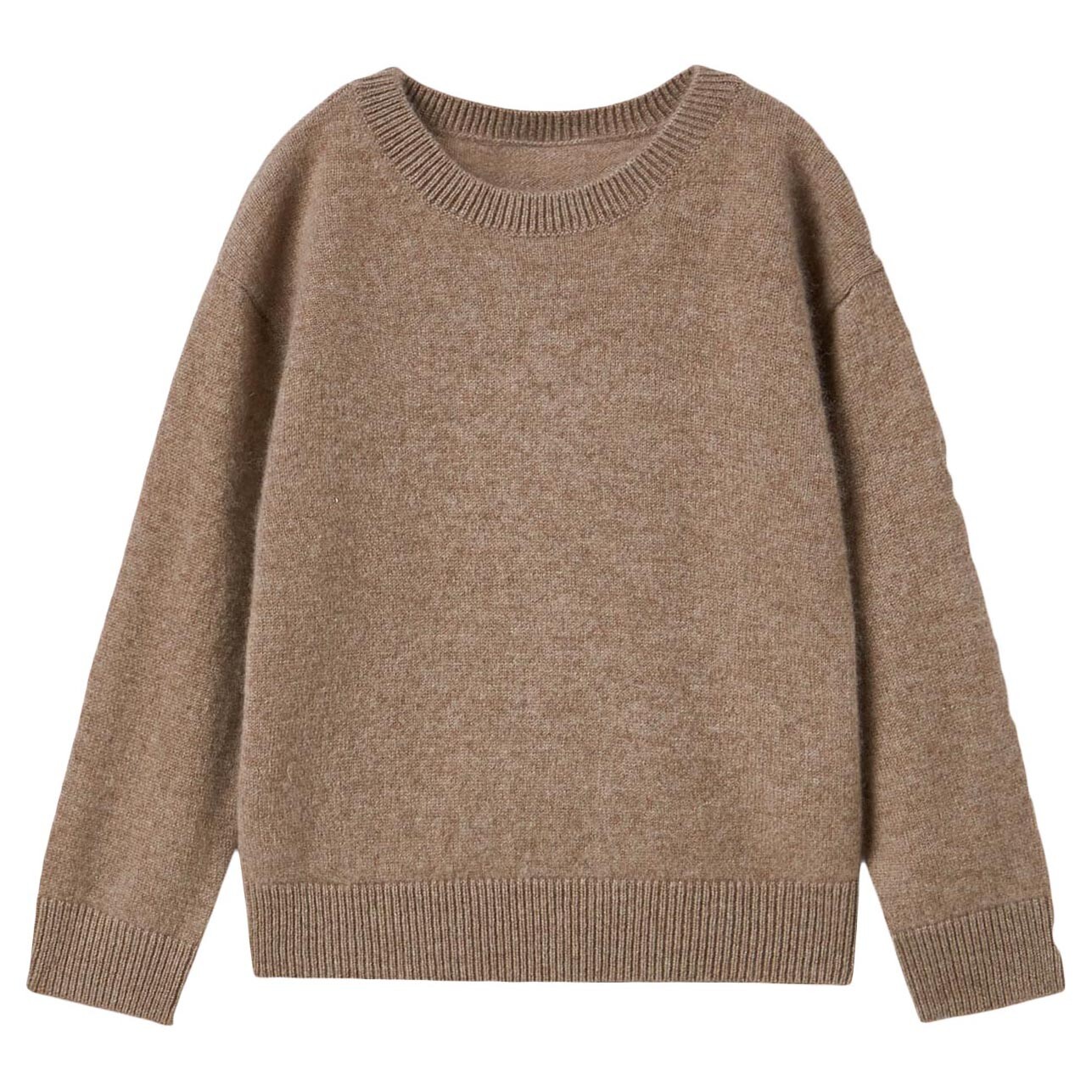 Свитер Zara Kids New Neutrals Cashmere Knit, коричневый/серо-бежевый