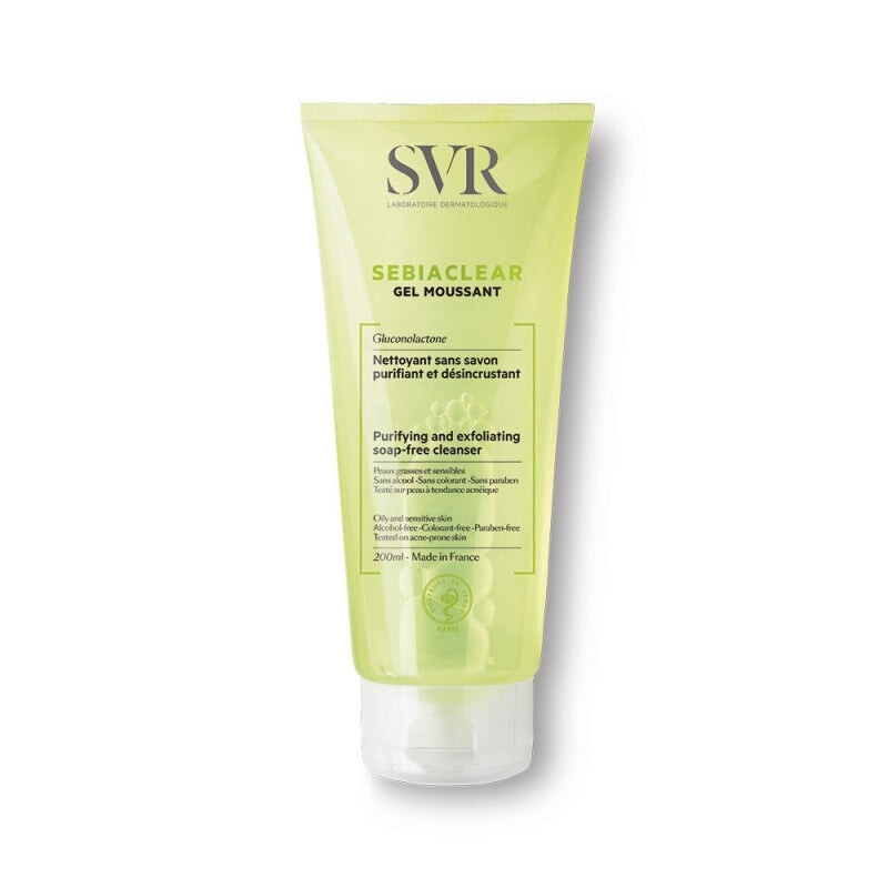 

SVR Sebiaclear Gel Moussant очищающий гель для жирной кожи лица и прыщей 200мл
