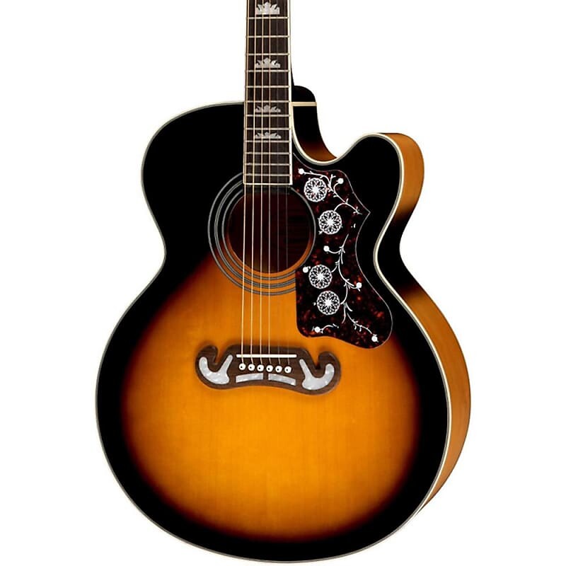 

Epiphone EJ-200SCE Solid Top - Vintage Sunburst