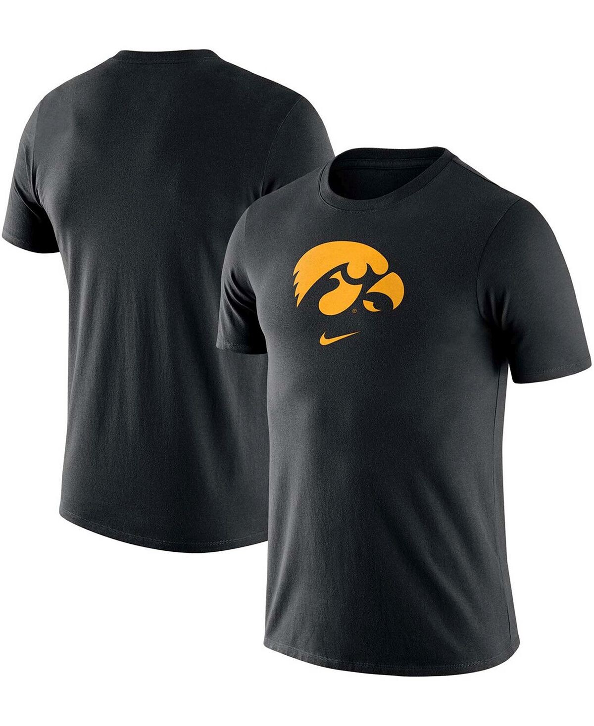 

Мужская черная футболка с логотипом iowa hawkeyes essential Nike, черный