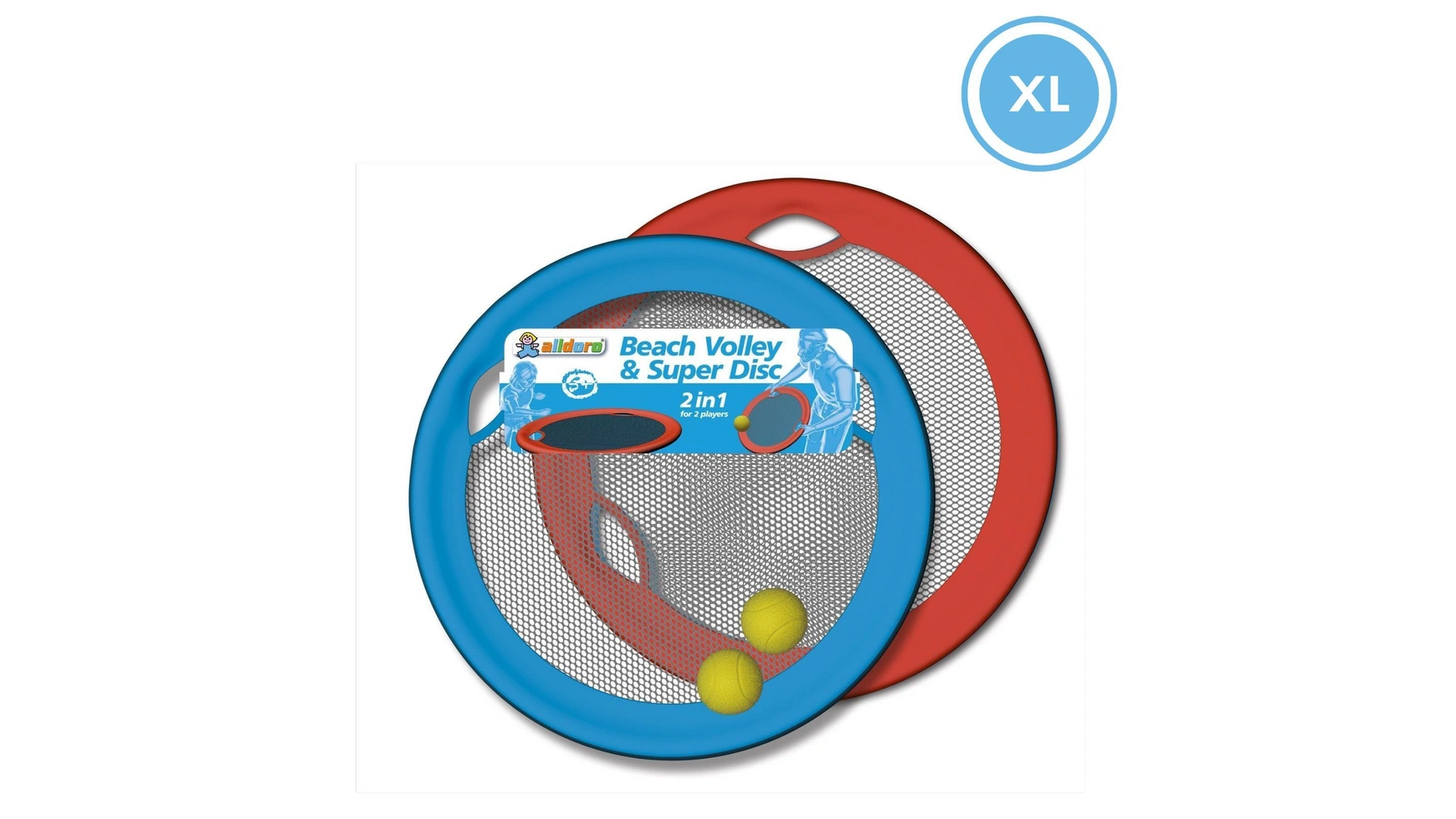 Alldoro Игра 2 в 1 XL для пляжного волейбола и нетбола Super Disc
