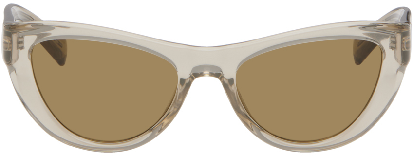 Бежевые солнцезащитные очки New Wave SL 676 Saint Laurent