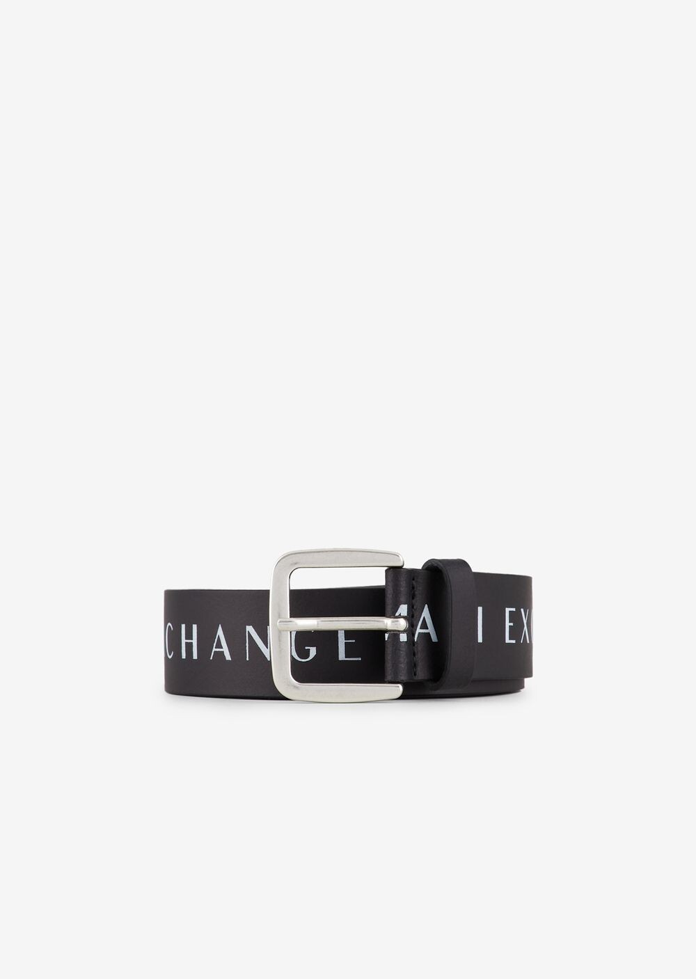 

Кожаный ремень с логотипом Armani Exchange, черный