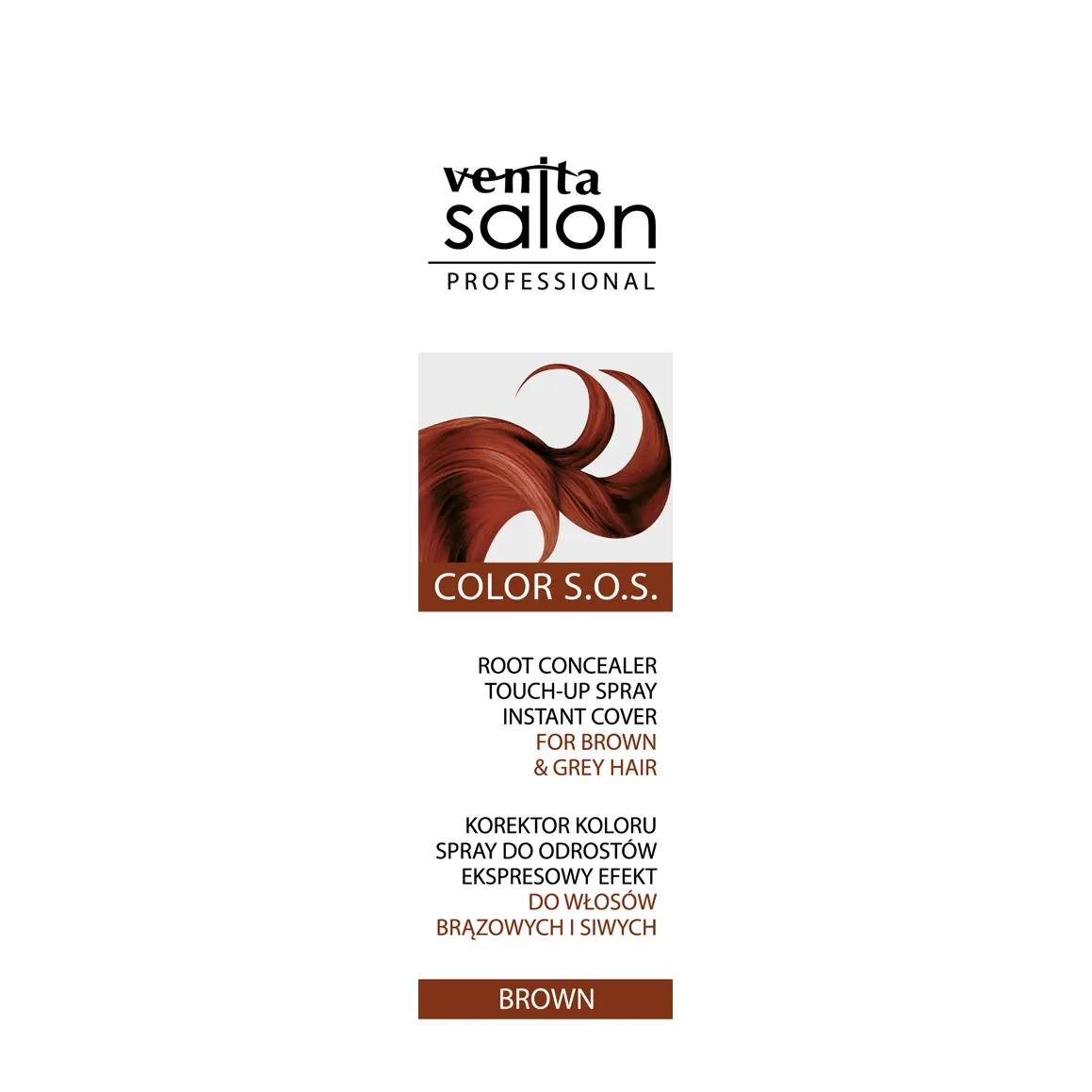 

Venita Salon корректор для ретуши коричневого и седого отростка, 75 мл