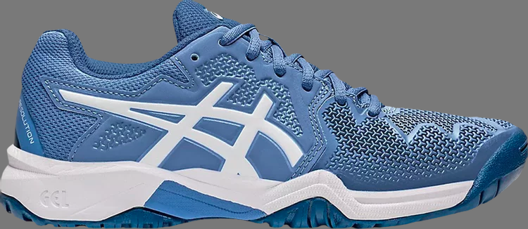 Кроссовки gel resolution 8 gs 'blue harmony white' Asics, синий - фото