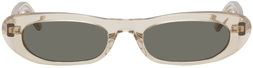 

Бежевые солнцезащитные очки SL 557 Shade Saint Laurent