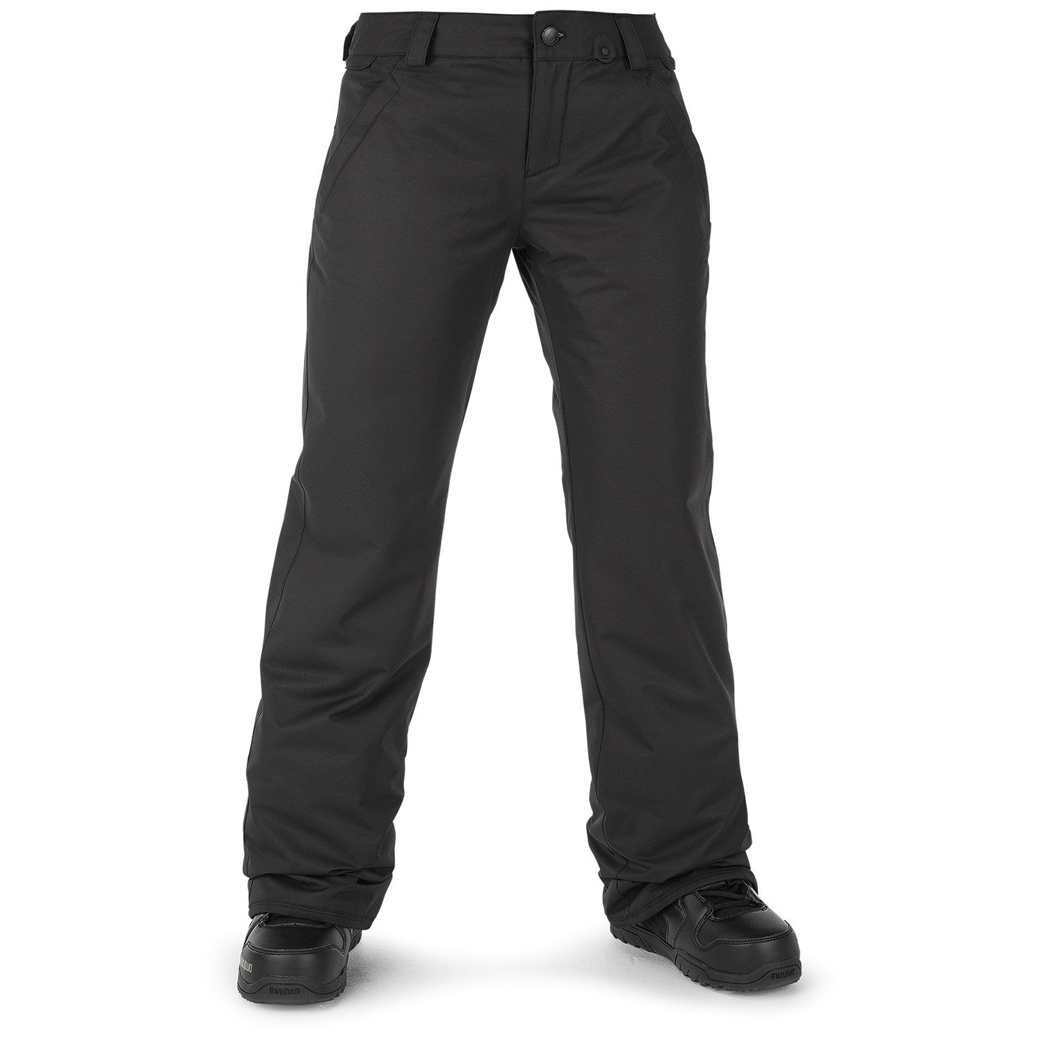 Брюки утепленные Volcom Frochickie женские, черный брюки profmax подкладка утепленные размер 54 черный