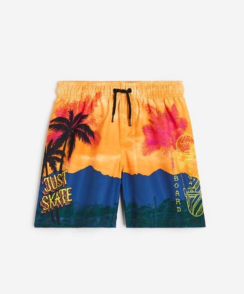 

Шорты для плавания с принтом H&M Palm Trees Patterned Swimwear, оранжевый