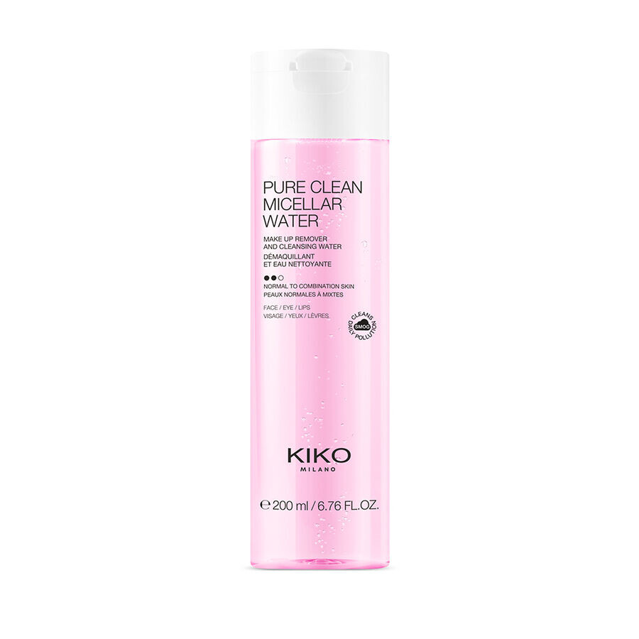

Kiko Milano Pure Clean мицеллярная жидкость для снятия макияжа для нормальной и комбинированной кожи, 200 мл