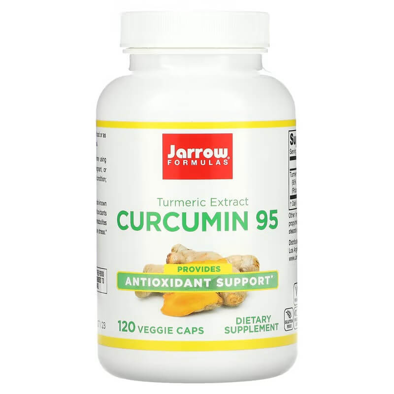 Куркумин 95 Jarrow Formulas 500 мг, 120 капсул куркумин 95 500 мг 60 растительных капсул jarrow formulas