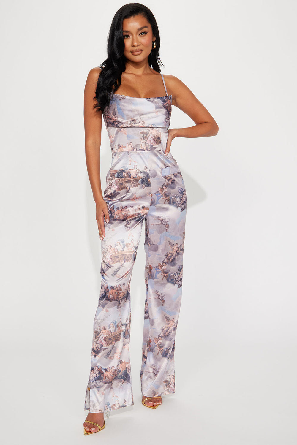 

Комбинезон Fashion Nova JP40009C, лавандовый