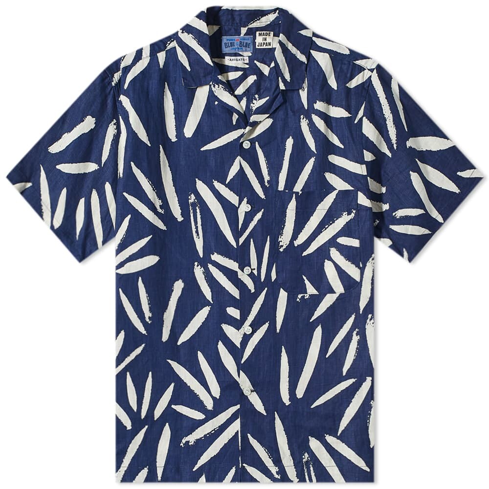 

Рубашка Blue Blue Japan Leaf Sasa Bassen Vacation Shirt