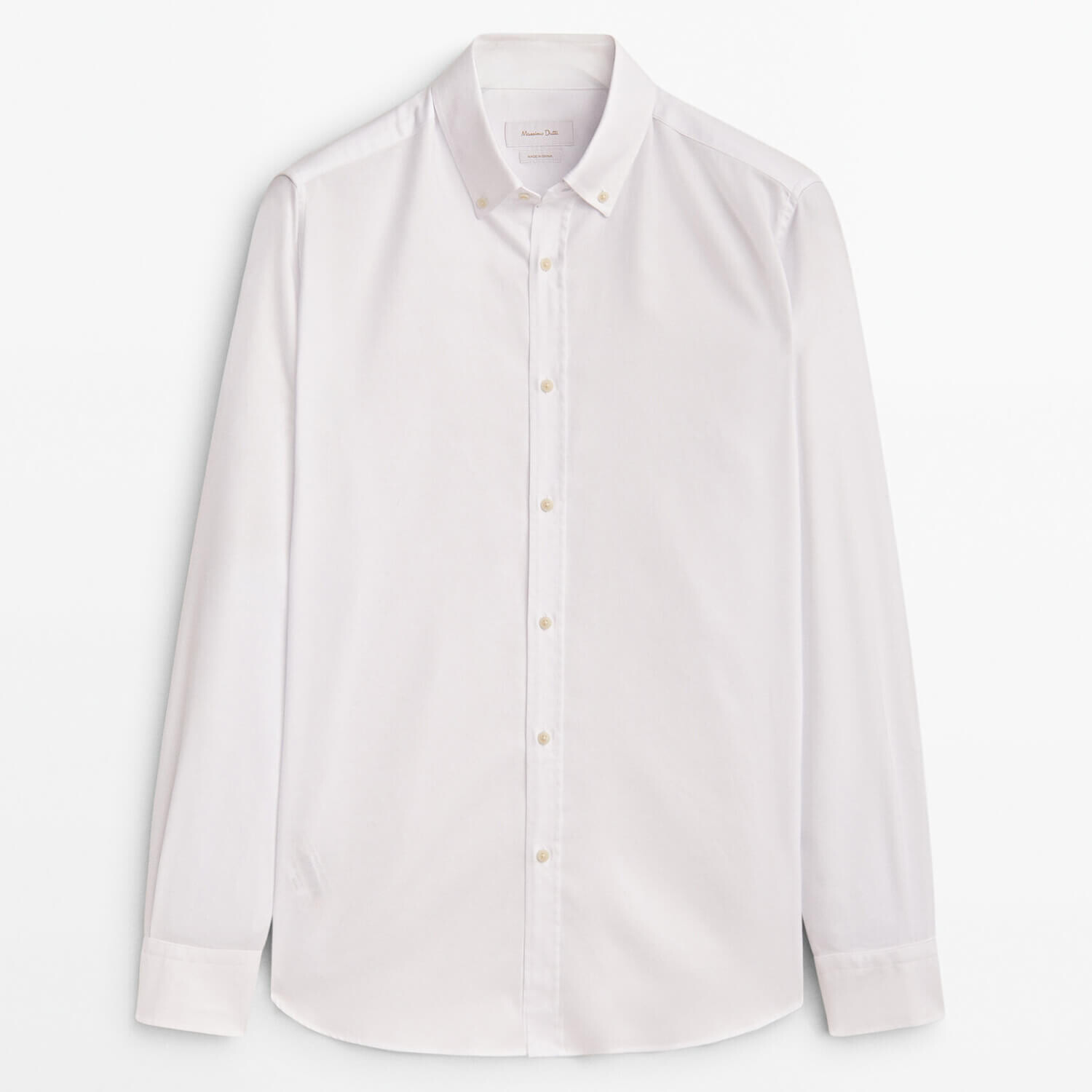 

Рубашка Massimo Dutti Regular Fit Cotton Oxford, белый