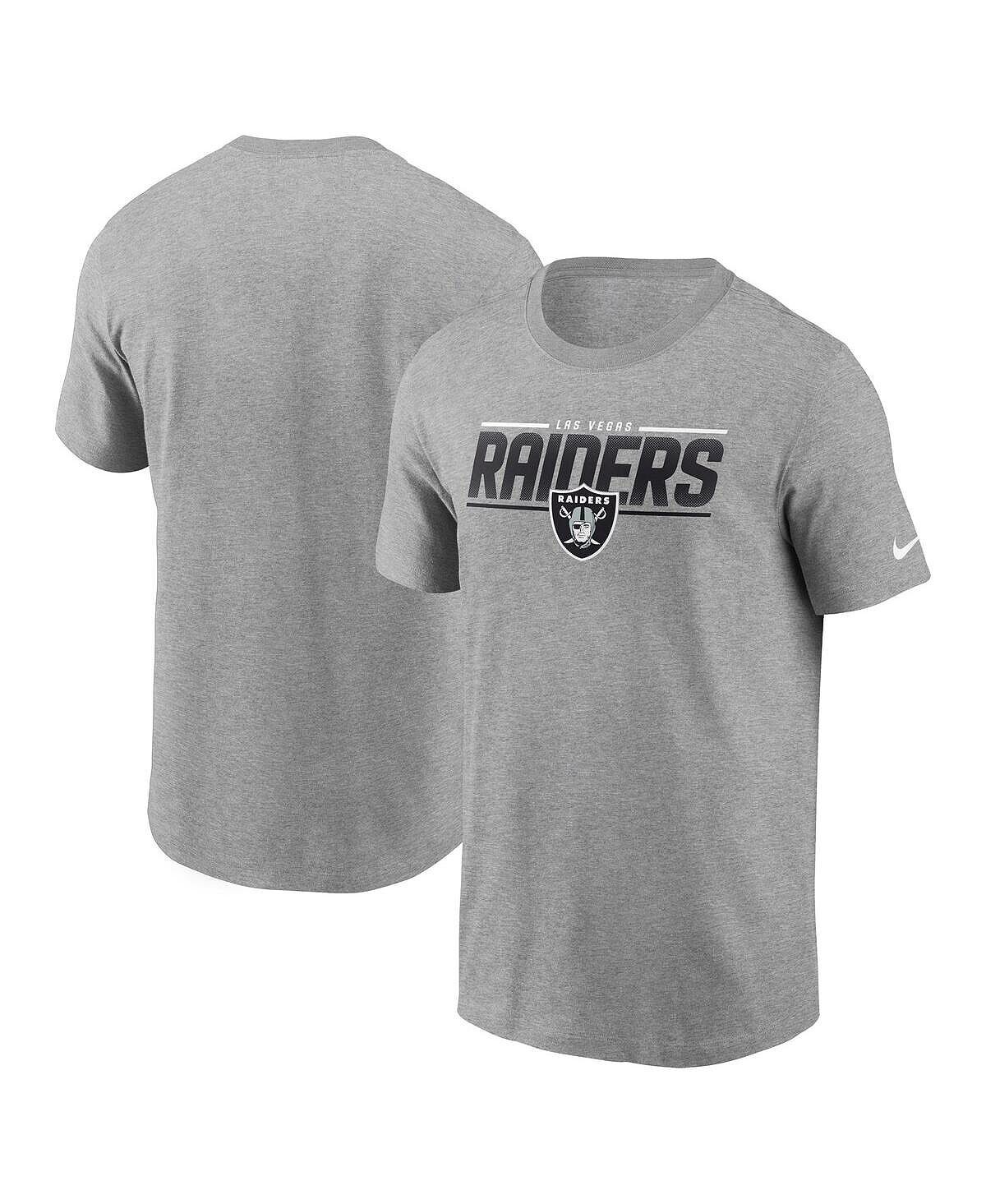 

Мужская серая футболка las vegas raiders muscle с меланжевым принтом Nike, мульти