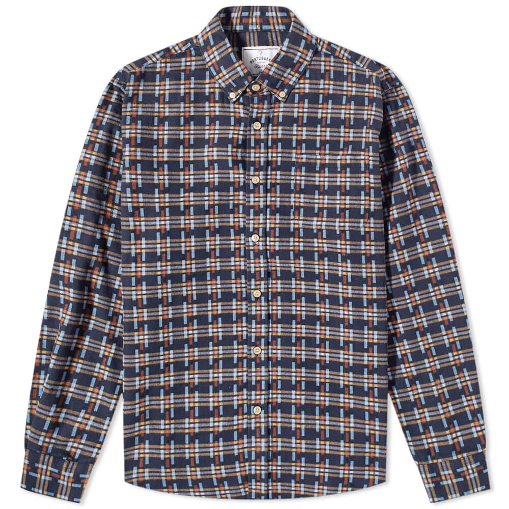 

Рубашка Portuguese Flannel Crossroad Button Down Ikat Shirt