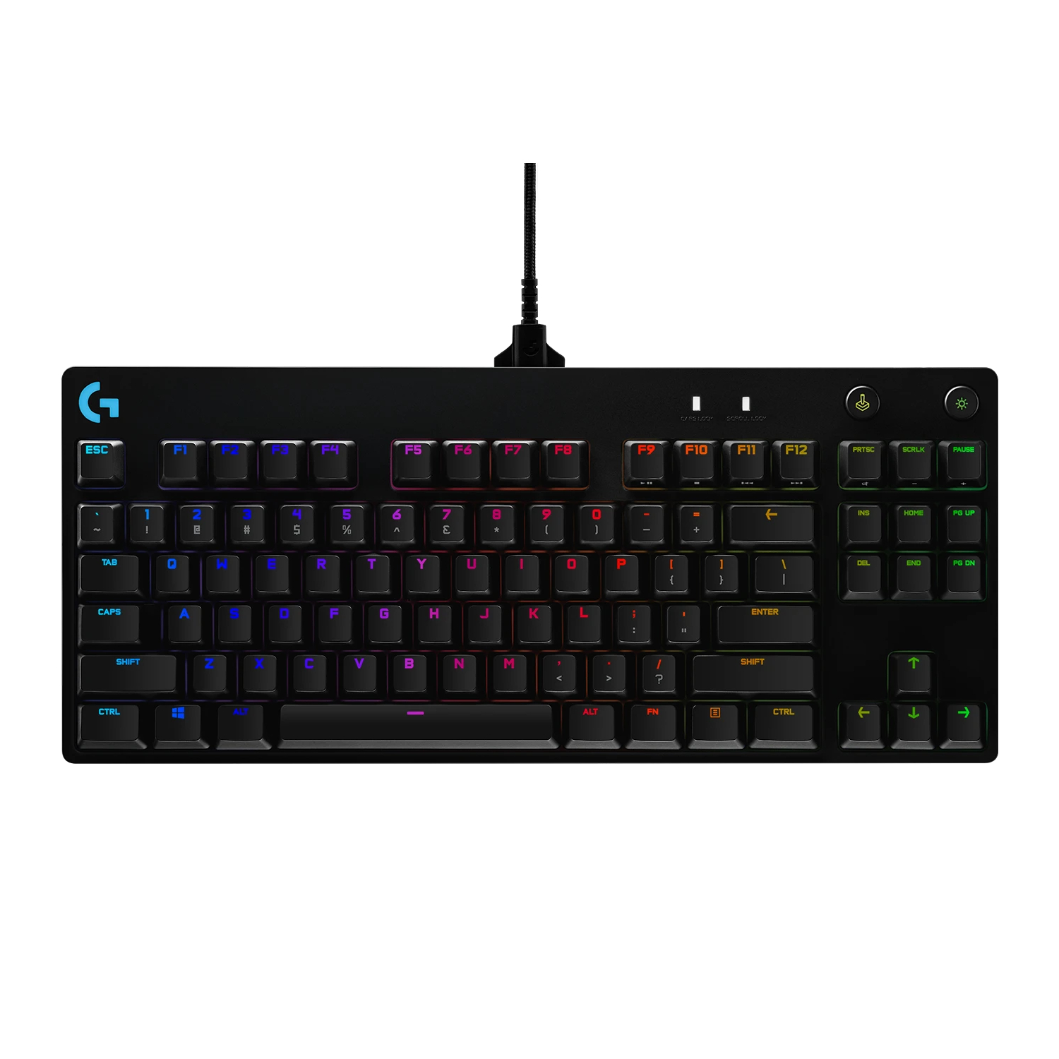 цена Игровая клавиатура Logitech G PRO, Tactile (GX Blue), черный, английская раскладка
