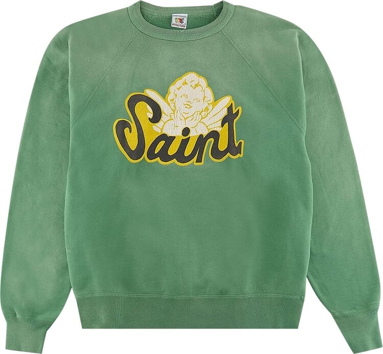 

Толстовка Saint Michael Angel Crewneck 'Green', зеленый