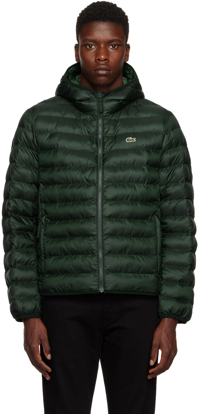 

Зеленая стеганая куртка Lacoste