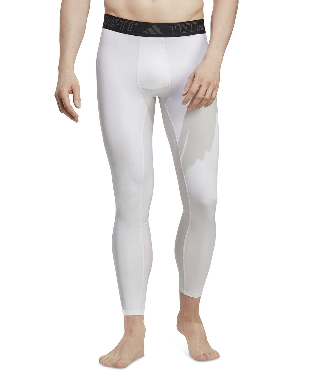 

Мужские длинные тайтсы для тренировок techfit performance adidas, белый