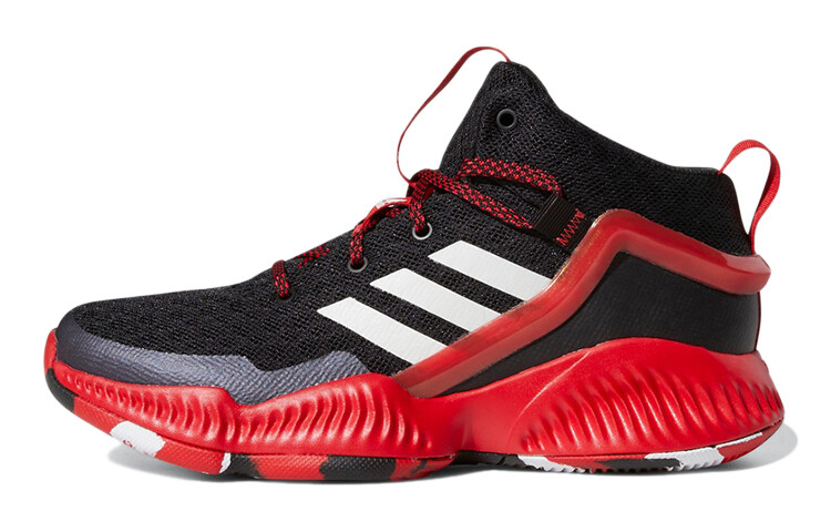 

Баскетбольные кроссовки Lockdown J Kids GS Mid-top черные/красные Adidas
