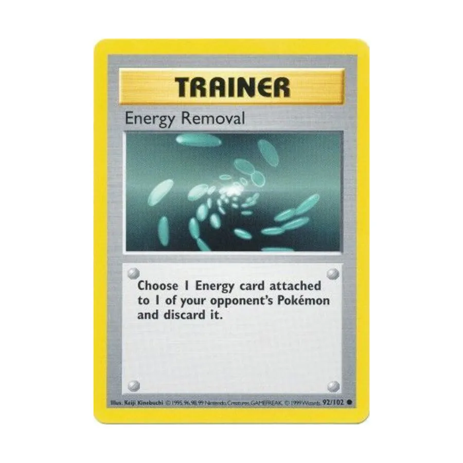 

CCG Удаление энергии (C) #92, Pokemon - Base Set (Shadowless) - Singles