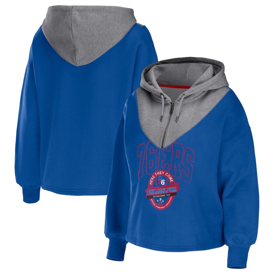 

Толстовка на молнии WEAR by Erin Andrews Philadelphia 76Ers, роял