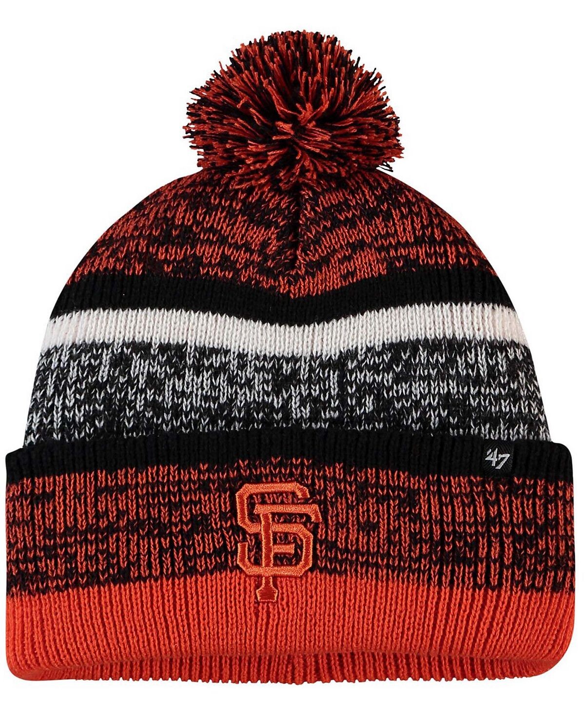 

Мужская оранжевая вязаная шапка San Francisco Giants Northward с манжетами и помпоном '47 Brand